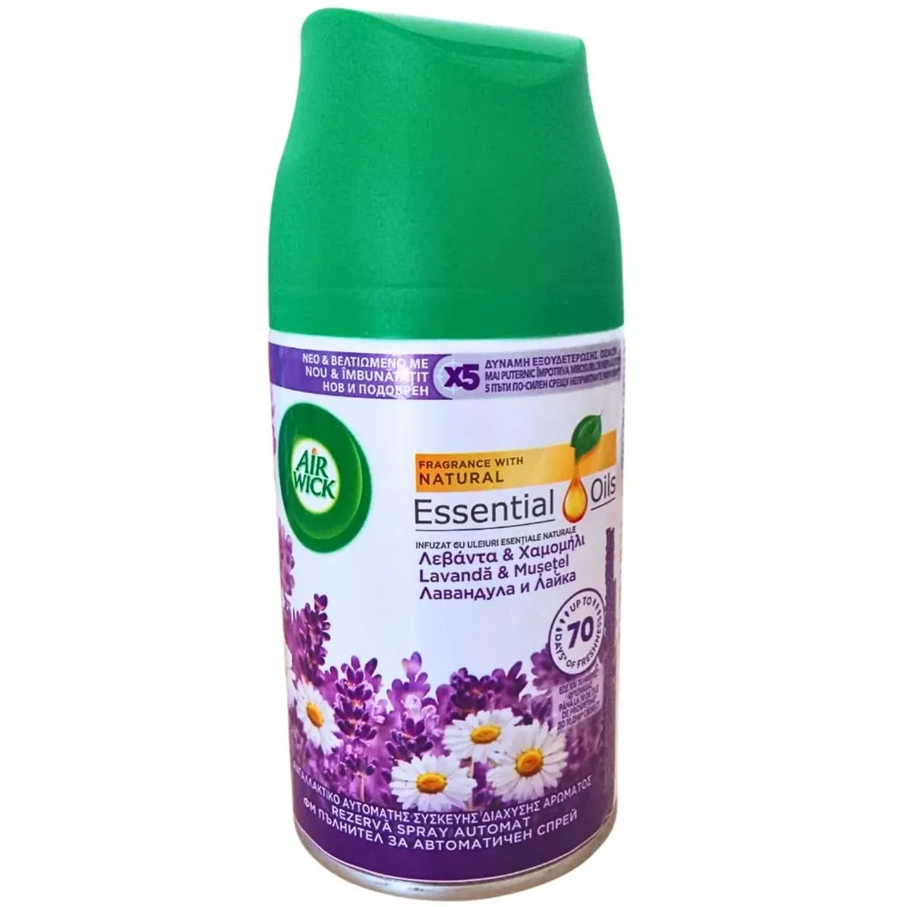 Odorizant camera Air Wick, rezerva, lavanda si musetel, 250 ml