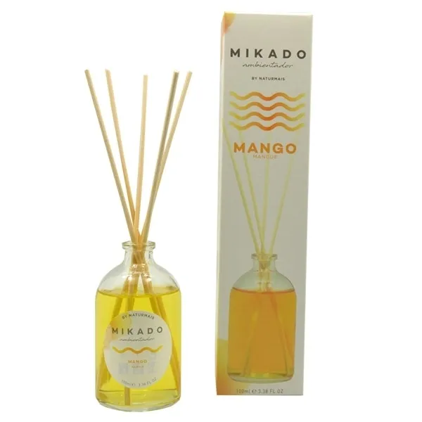Odorizant camera cu betisoare, Mikado, Mango, 100 ml