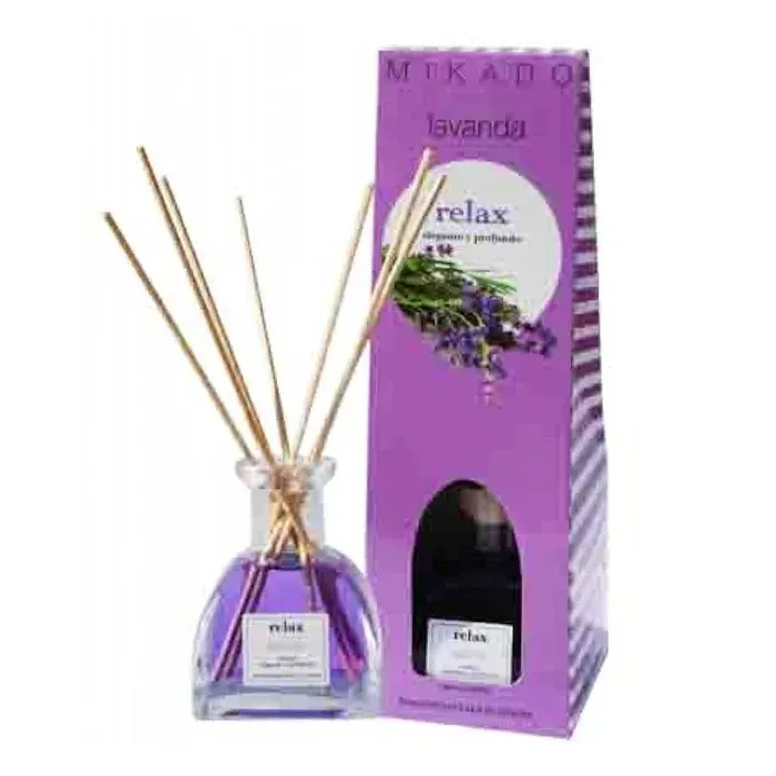 Odorizant camera cu betisoare, Mikado, Relax, esenta lavanda, 100 ml