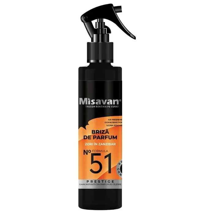 Odorizant camera spray Misavan No 51 Zori in Zanzibar, note fructate, 200 ml