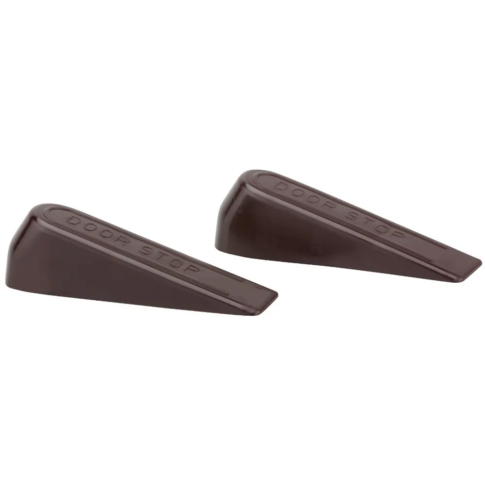 Opritor usa pentru podea, plastic, maro, 101 x 29 mm, set 2 bucati