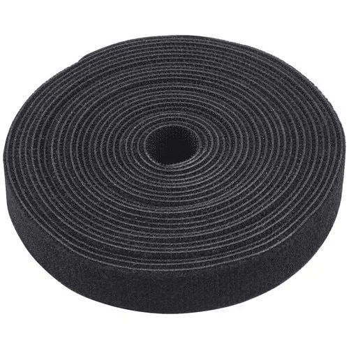Organizator cabluri 20mm x 10m, negru, set 1 bucata