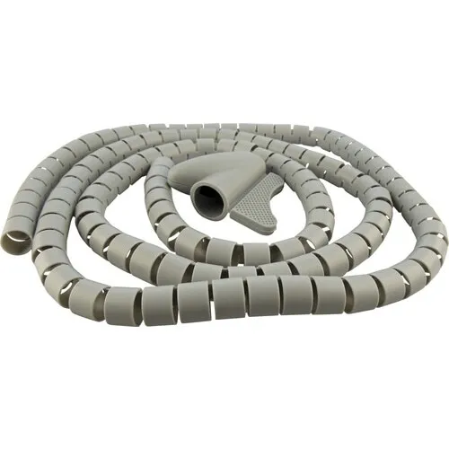 Organizator cabluri spiralat Schwaiger Ø28mm x 1, 5m, gri