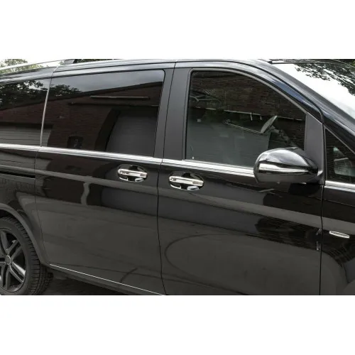 Ormanente crom pentru manerele usilor Mercedes Vito W477 2014-> cu Keyless Go CROM 2980 — imaginea 2