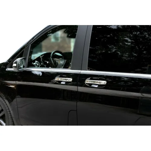 Ormanente crom pentru manerele usilor Mercedes Vito W477 2014-> cu Keyless Go CROM 2980 — imaginea 3