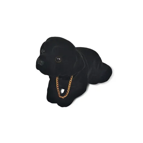 Ornament caine cu capul miscator, culoare neagra — imaginea 2