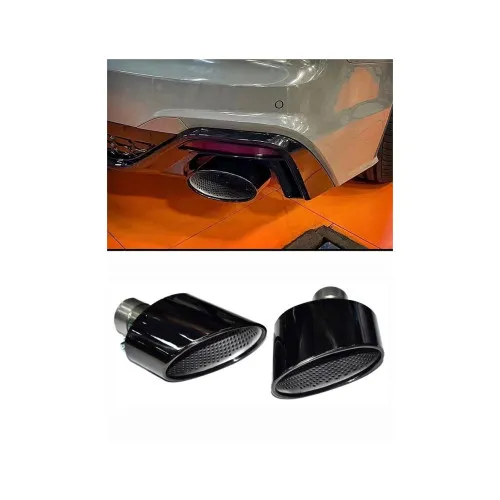 Ornament de toba compatibil Audi model tip RS Negru — imaginea 2
