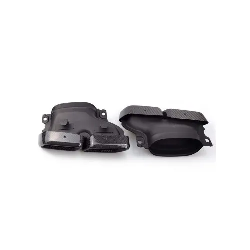 Ornament de toba compatibil Mercedes AMG GLC , GLE, Clasa C W205 W206,Clasa E,Clasa S -Carbon Lucios
