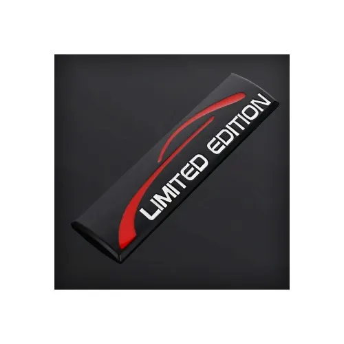 Ornament metalic auto "Limited Edition" negru 9x2.4cm — imaginea 2