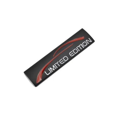 Ornament metalic auto "Limited Edition" negru 9x2.4cm