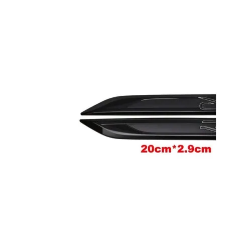 Ornament metalic Negru 20cmx2.9cm — imaginea 3