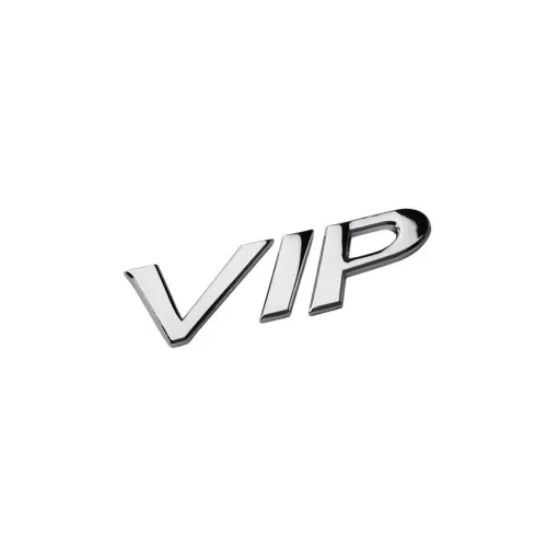 Ornament metalic "VIP" 7.2cmx3cm
