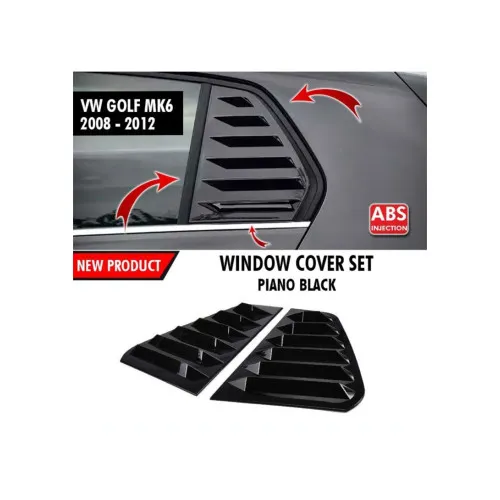 Ornament protectie geam lateral spate compatibil Volkswagen Golf 6 MK6 Hatchback 2009-2012 / 340 — imaginea 6