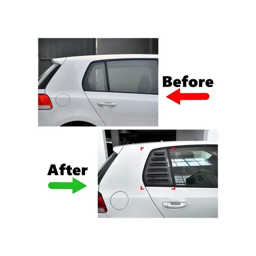 Ornament protectie geam lateral spate compatibil Volkswagen Golf 6 MK6 Hatchback 2009-2012 / 340 — imaginea 2