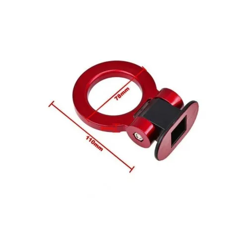 Ornament racing carlig remorcare negru argintiu rosu albastru — imaginea 3