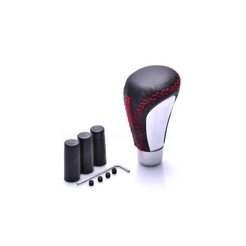 Ornament schimbator de viteza negru cusatura rosie — imaginea 2