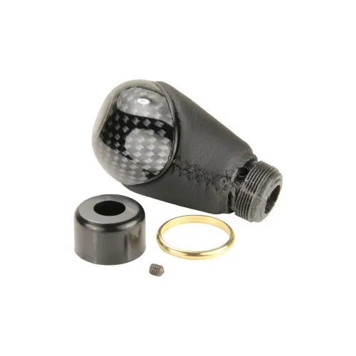Ornament schimbator viteza auto universal carbon cu imitatie piele 5 viteze — imaginea 2