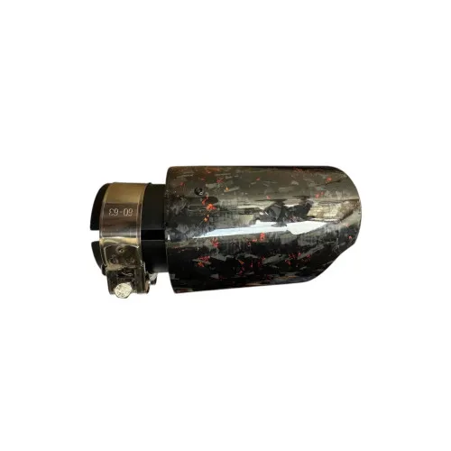 Ornament toba carbon forjat rosu intrare 63mm