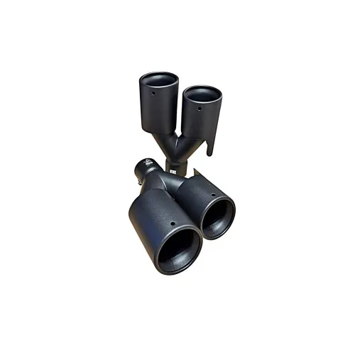 Ornament toba dubla negru mat dreapta / stanga intrare 60mm — imaginea 2