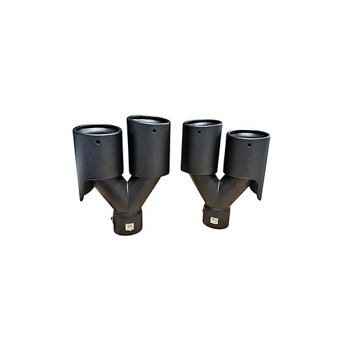 Ornament toba dubla negru mat dreapta / stanga intrare 60mm