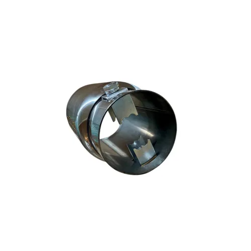 Ornament toba inox Premium, intrare 6.3 cm, lungime 13 cm, diametru exterior 7.5 cm — imaginea 3