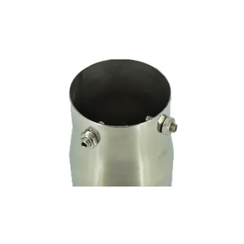 Ornament toba inox premium, intrare 7.8 cm, iesire 9 cm, lungime 17.5 cm — imaginea 4