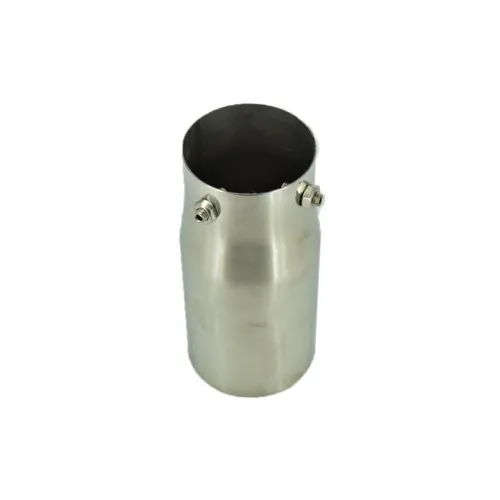 Ornament toba inox premium, intrare 7.8 cm, iesire 9 cm, lungime 17.5 cm — imaginea 3