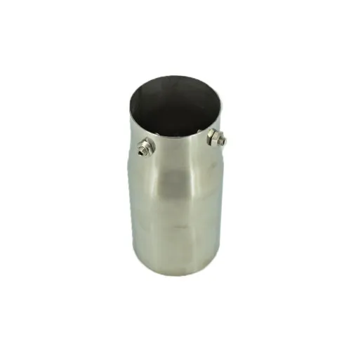 Ornament toba inox premium, intrare 7.8 cm, iesire 9 cm, lungime 18 cm — imaginea 2