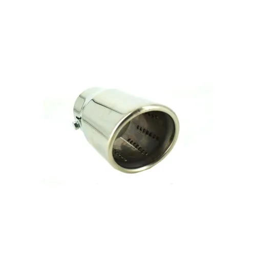 Ornament toba inox Premium, model tesit cu perforatii, intrare 6.5 cm, iesire 6.9 cm, lungime 15 cm — imaginea 3