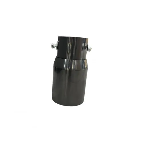 Ornament toba inox Premium negru, intrare 6.2 cm, lungime 15 cm — imaginea 2
