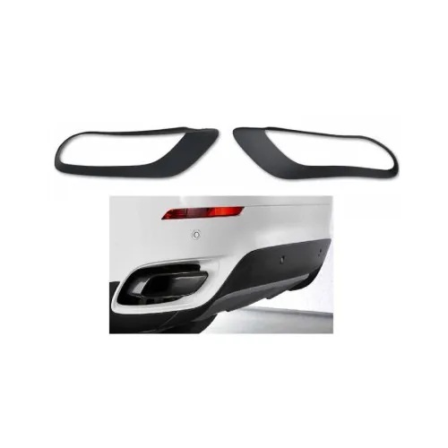 Ornamente plastic pentru capetele de esapament compatibile BMW X6 E71 2008-> — imaginea 5