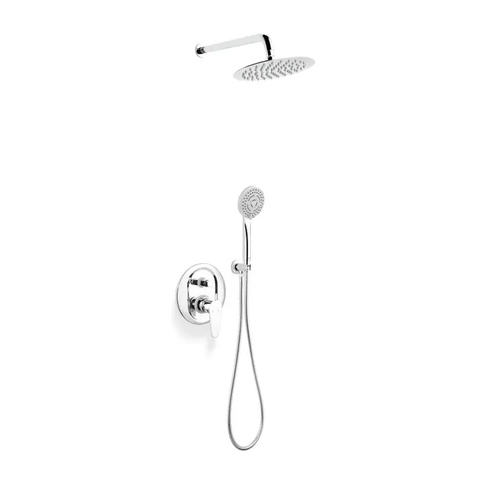 Pachet baterie baie + cap dus + brat cap dus + para + furtun Ferro Rotondo, 1.5 m