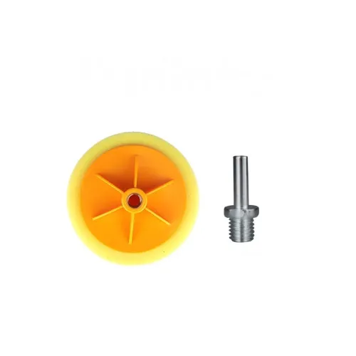 Pad abraziv din burete pentru polishare,cu suport si adaptor diametru 125 mm — imaginea 2