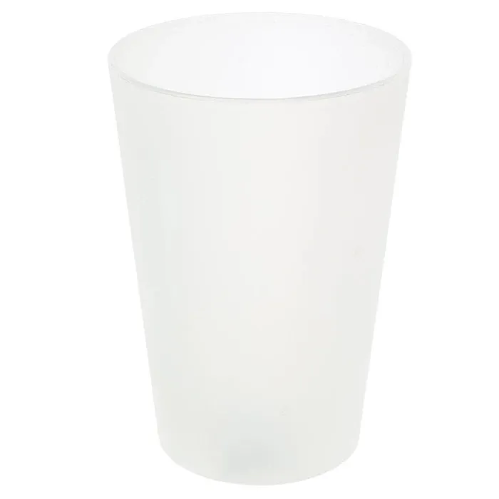 Pahar baie pentru igiena personala, Kadda Light BPO-0277B, polipropilena, alb, 7.5 x 7.5 x 11 cm