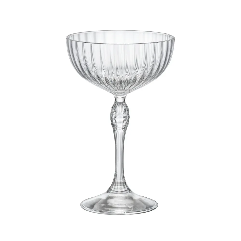 Pahar pentru cocktail, America'20s, sticla, transparent, 220 ml, set 6 pahare