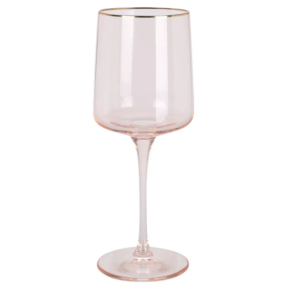 Pahar pentru vin 046100600, sticla, ambra + auriu, 320 ml
