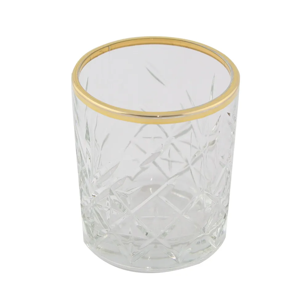Pahar whisky, din sticla, Timeless A T 52810, 225 ml, set 6 bucati
