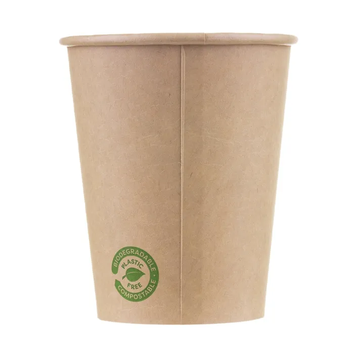 Pahare din carton, Biodeck Kraft, 240 ml, set 25 bucati