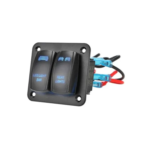 Panou 2 intrerupatoare buton tip Rocket — imaginea 2