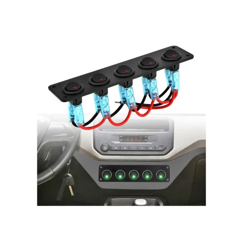 Panou cu 5 intrerupatoare 12V 20A — imaginea 4