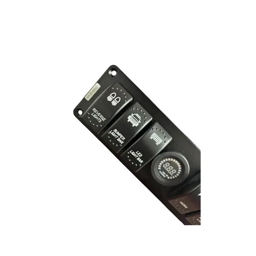 Panou cu 6 intrerupatoare tip Rocket voltmetru si USB 4.2A — imaginea 2