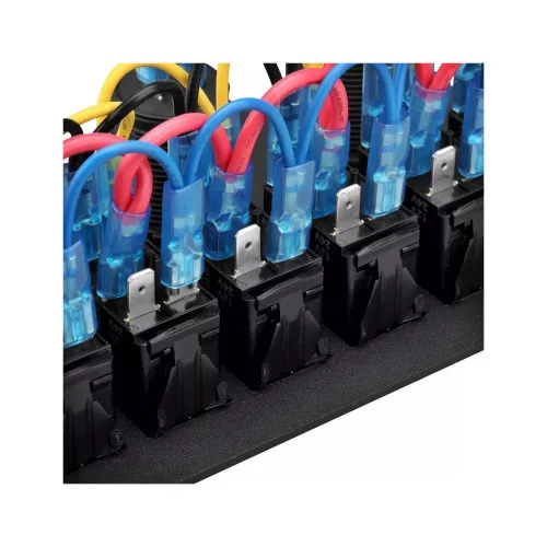 Panou cu voltmetru, USB, priză 12V și 6 întrerupătoare — imaginea 6