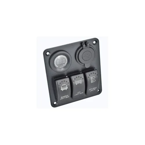 Panou de control cu voltmetru, 3 întrerupatoare si 2 porturi USB / SPA16