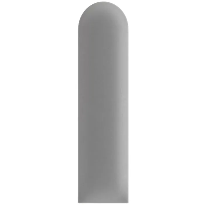 Panou decorativ tapitat, oval, stofa, gri, 60 x 15 cm, 30 mm