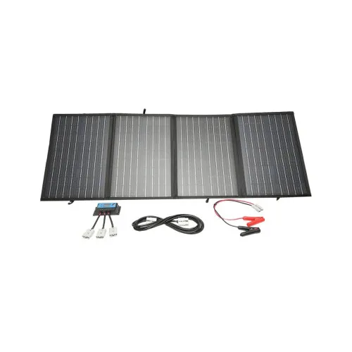 Panou solar fotovoltaic monocristalin pliabil tip valiza 150W cu regulator 10A cablu si conectori — imaginea 4