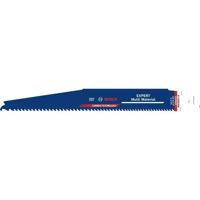 Panza fierastrau sabie, pentru fonta / lemn / plastic, Bosch Professional Expert Multi Material S1156XHM, 225 x 25 x 1.25 mm
