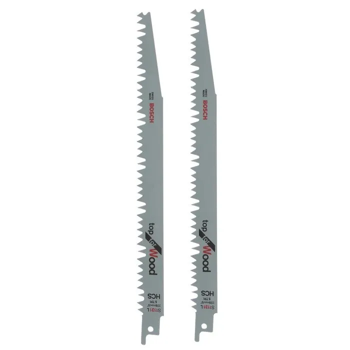 Panza fierastrau sabie, pentru lemn, Bosch Top for Wood, S 1131 L, set 2 bucati
