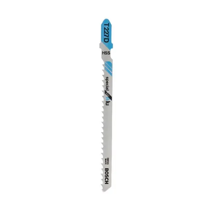 Panza fierastrau vertical, pentru aluminiu, Bosch Special for Alu, T 227 D, set 5 bucati