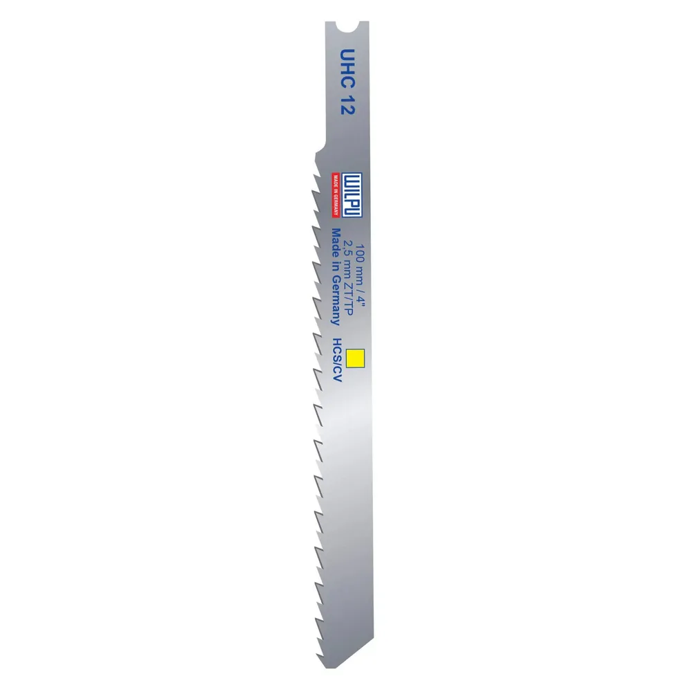 Panza pentru fierastrau vertical / pendular, pentru lemn / plastic, Wilpu UHC 12, set 2 bucati
