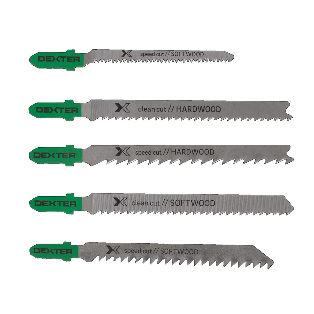 Panze fierastrau vertical, Dexter, pentru lemn, taiere max 50 mm (set 5 buc)